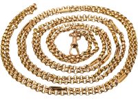 Victorian 9ct Gold Chain with Long Link Detail