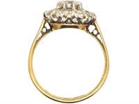 1950s 18ct Gold & Platinum, Diamond Cluster Ring