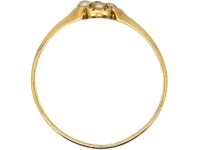 Regency 15ct Gold, Natural Split Pearls & Ruby Flower Ring