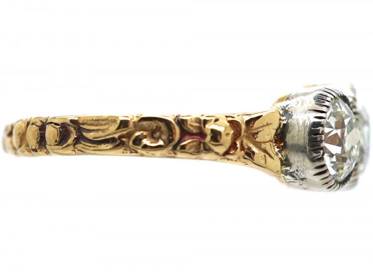 Victorian Three Stone Old European Diamond Ring