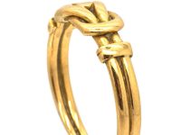 Edwardian Small 18ct Gold Knot Ring