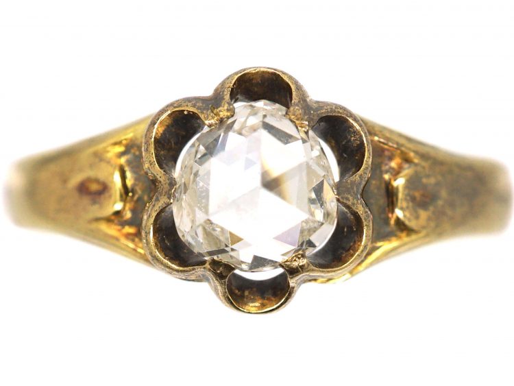 Georgian Heart Shaped Rose Diamond Ring