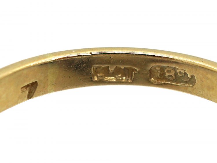 1950s 18ct Gold & Platinum, Diamond Cluster Ring