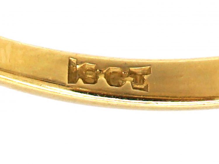 Edwardian 18ct Gold, Sapphire & Diamond Five Stone Ring