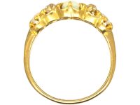 Victorian 18ct Gold, Opal & Diamond Five Stone Ring