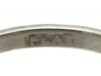 Art Deco Platinum, & Diamond Three Stone Ring