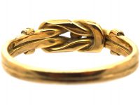 Edwardian Small 18ct Gold Knot Ring
