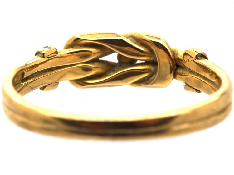 Edwardian Small 18ct Gold Knot Ring