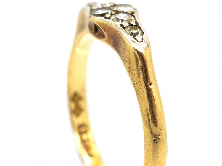 Edwardian 18ct Gold & Platinum, Six Stone Diamond Ring