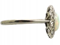 Early 20th Century Opal & Diamond Cluster Ring