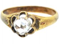 Georgian Heart Shaped Rose Diamond Ring