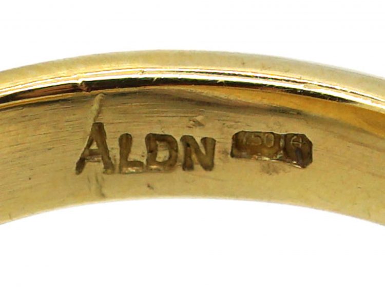 18ct Gold Signet Ring with Bull Taurus Intaglio