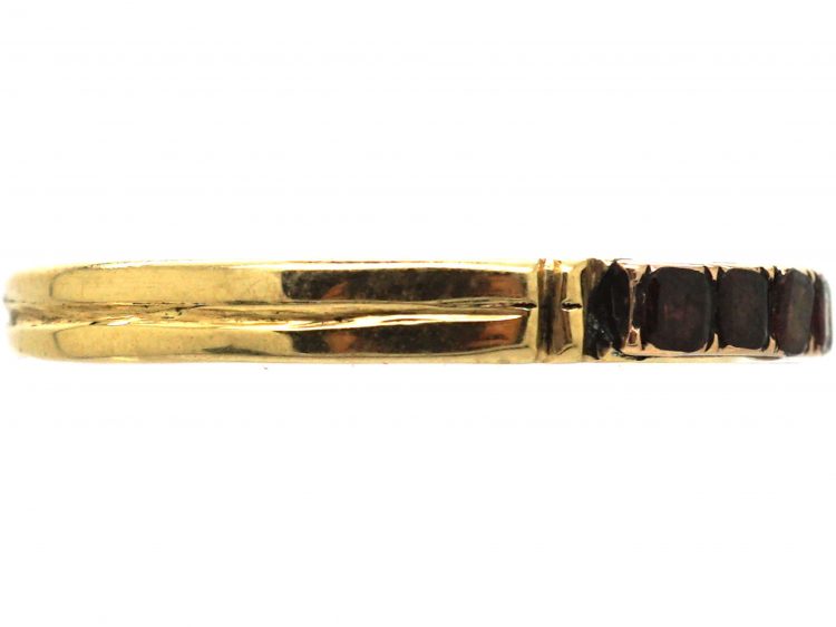 Georgian 9ct Gold Ring set with Almandine Garnets