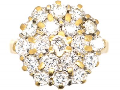 18ct Gold, Diamond Cluster Ring