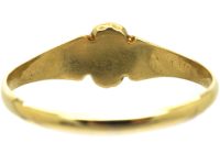 Regency 15ct Gold, Natural Split Pearls & Ruby Flower Ring