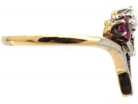 Early 20th Century 14ct Gold & Platinum Giardinetti Ring