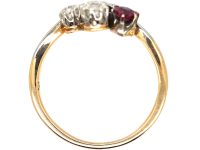 Early 20th Century 14ct Gold & Platinum Giardinetti Ring