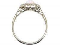 Early 20th Century Opal & Diamond Cluster Ring