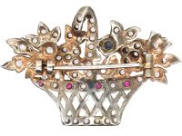 Edwardian Silver & Paste Giardinetti Brooch