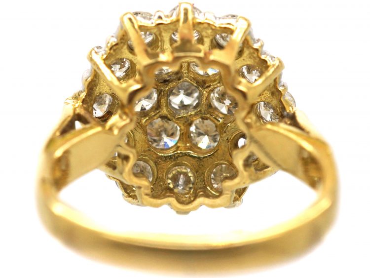18ct Gold, Diamond Cluster Ring