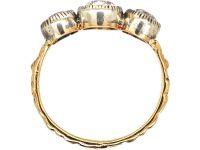 Victorian Three Stone Old European Diamond Ring