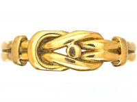 Edwardian Small 18ct Gold Knot Ring