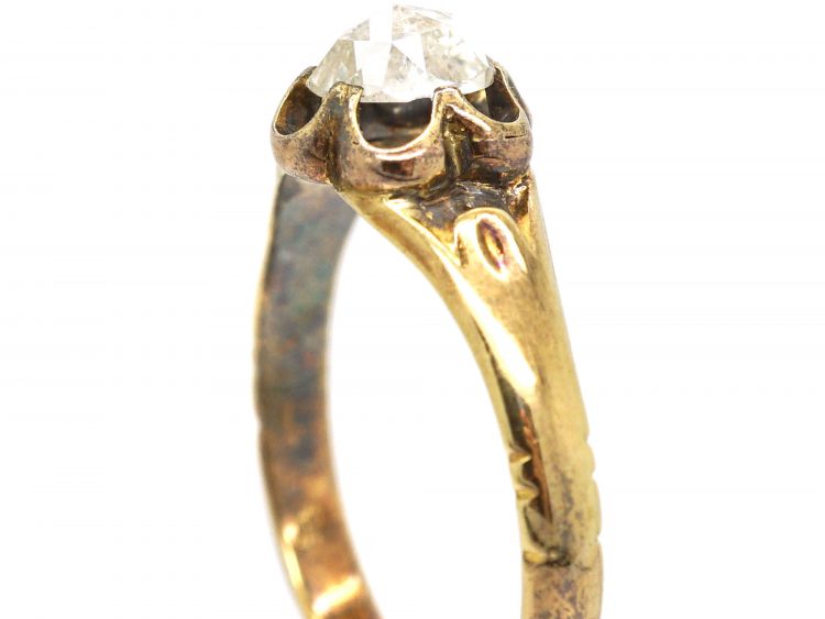 Georgian Heart Shaped Rose Diamond Ring