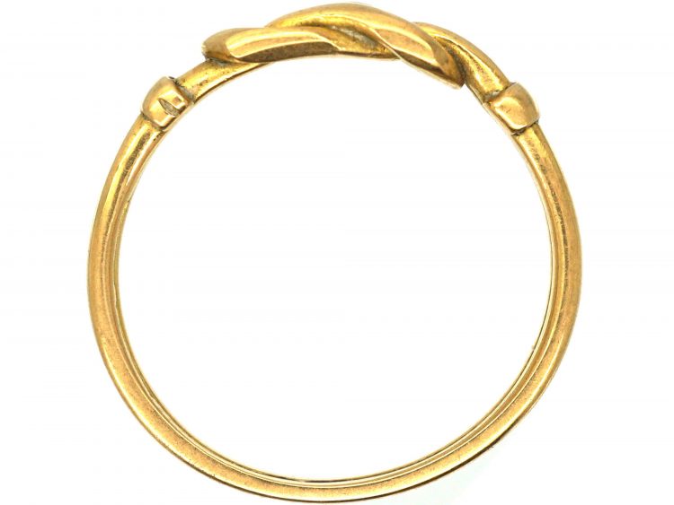 Edwardian Small 18ct Gold Knot Ring