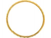 22ct Gold Wedding Ring with Flower Motif