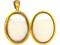 Victorian 15ct Gold Oval Locket