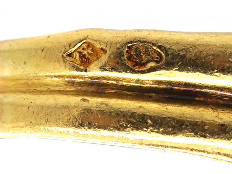 French 18ct White & Yellow Gold Knot Ring
