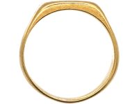 Early 20th Century Belgian 18ct Gold Signet Ring with Intaglio of Weeping Hearts & Spades