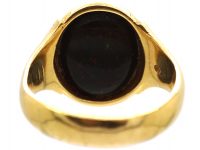 Victorian 18ct Gold Signet Ring set with a Bloodstone by Charles Green