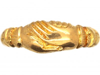Australian 19th Century 18ct Gold Fede Ring