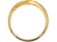 Edwardian 18ct Gold Keeper Ring with Faceted Detail