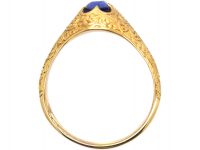 Victorian 18ct Gold Ring set with a Sapphire