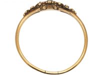 Regency 15ct Gold Foil Backed Chrysolite & Diamond Ring