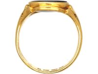 Victorian 18ct Gold Signet Ring set with a Bloodstone by Charles Green