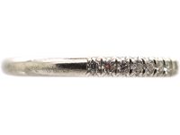 Diamond Set Half Eternity Ring in Original Case by Tiffany & Co