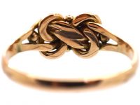 Victorian 9ct Gold Lover's Knot Ring