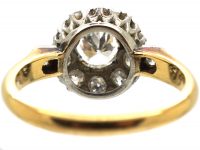 Edwardian 18ct Gold & Platinum, Diamond Cluster Ring