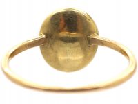 Victorian 15ct Gold & Carved Labradorite Ring of a Monkey