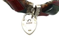 Victorian Scottish Silver & Agate Bracelet with Padlock