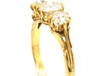 Victorian 18ct Gold Three Stone Diamond Ring