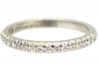 Diamond Set Half Eternity Ring in Original Case by Tiffany & Co
