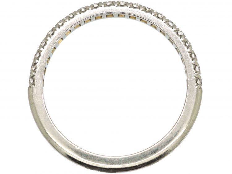 Diamond Set Half Eternity Ring in Original Case by Tiffany & Co
