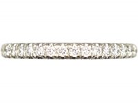 Diamond Set Half Eternity Ring in Original Case by Tiffany & Co