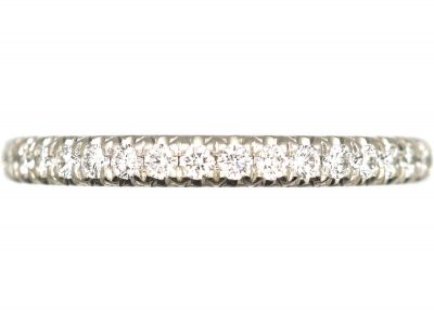 Diamond Set Half Eternity Ring in Original Case by Tiffany & Co
