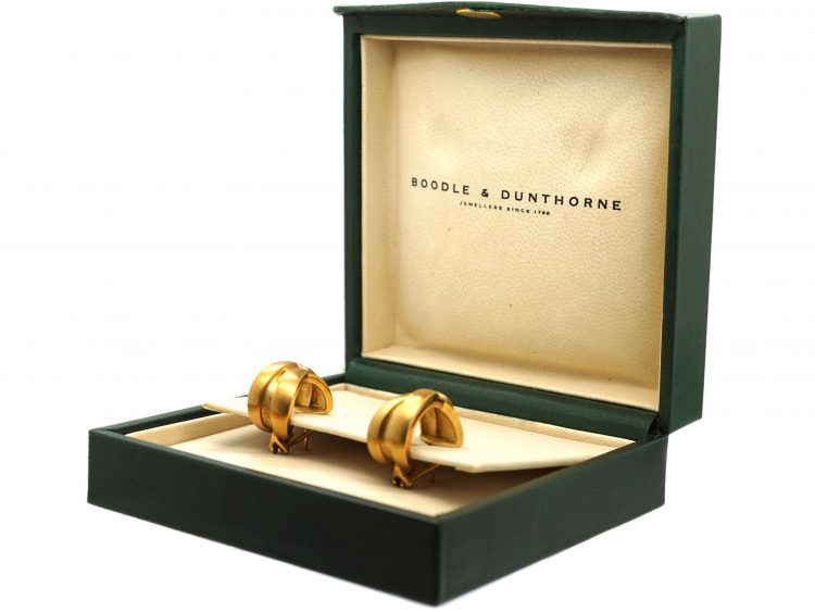 18ct Gold & Diamond Kit & Kaboodle Hoop Earrings in Original Case by Boodles