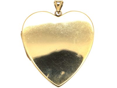 Large 9ct Gold Heart Shaped Locket
